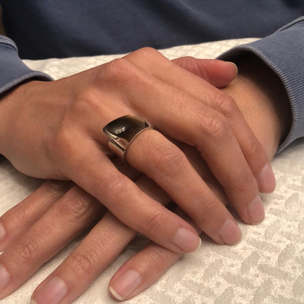 Emporio Armani Lolite Sterling silver ring